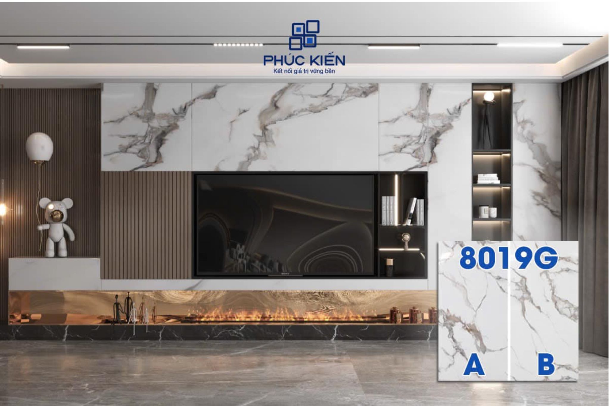 tấm nhựa ốp tường giả đá