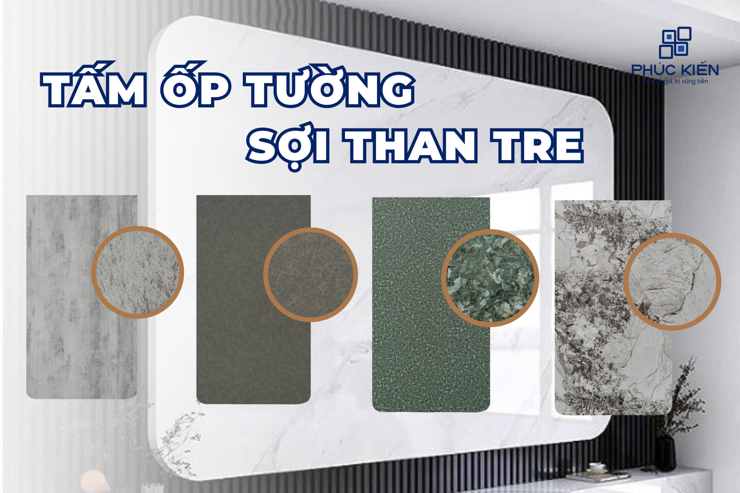 tấm ốp tường sợi than tre