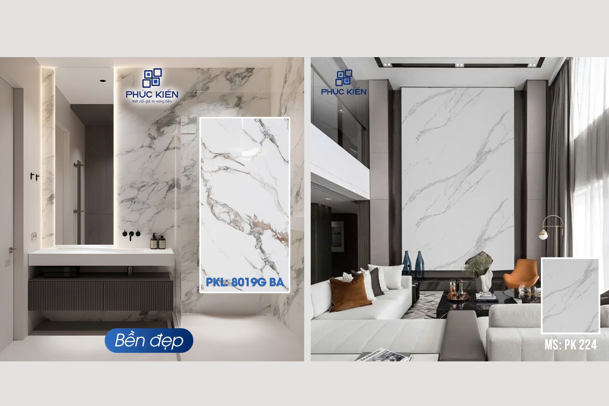 tấm ốp tường màu trắng