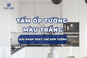 tấm ốp tường màu trắng