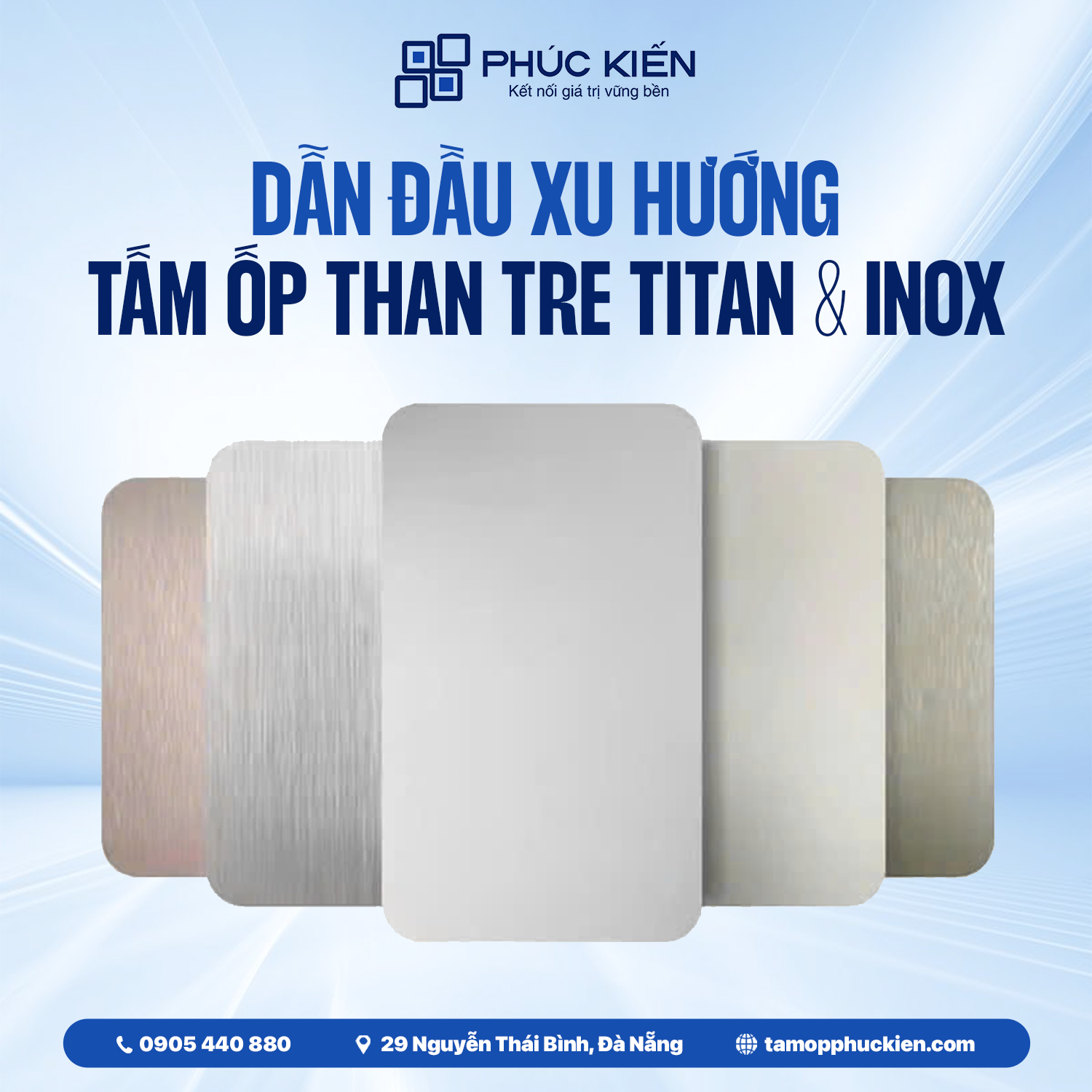 Tấm ốp Than tre Titan & Inox